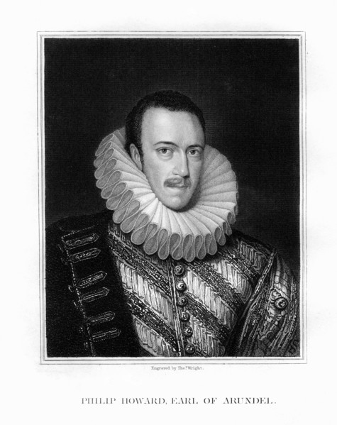 Saint Philip Howard, 20th Earl of Arundel, English nobleman, (1826).Artist: T Wright