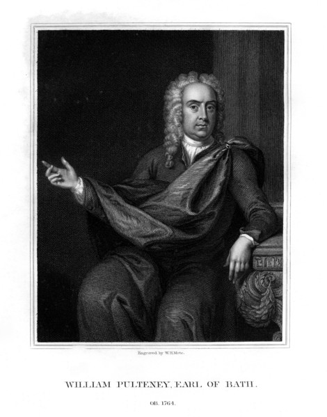 William Pulteney, 1st Earl of Bath, English politician, (1832).Artist: WT Mote