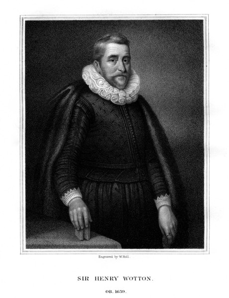 Sir Henry Wotton, English author and diplomat, (1824).Artist: W Holl