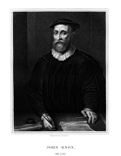 John Knox, Scottish religious reformer, (1825).Artist: E Scriven