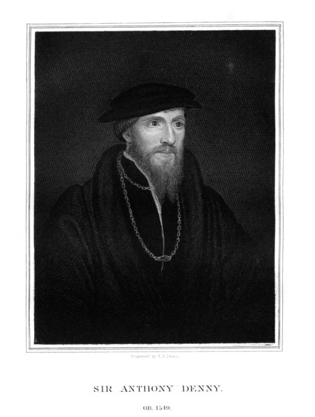 Sir Anthony Denny, courtier of Henry VIII, (1827).Artist: TA Dean