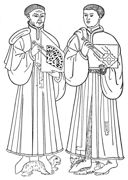 The architects of the Church of St Ouen, Rouen, c1440, (1910). Artist: Unknown
