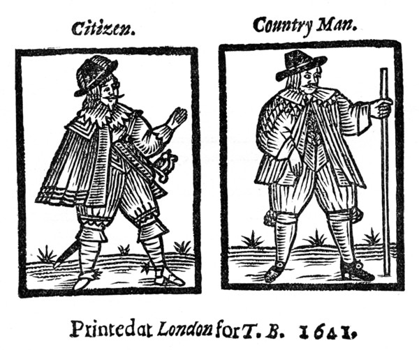 Citizen and countryman, 1641, (1910). Artist: Unknown