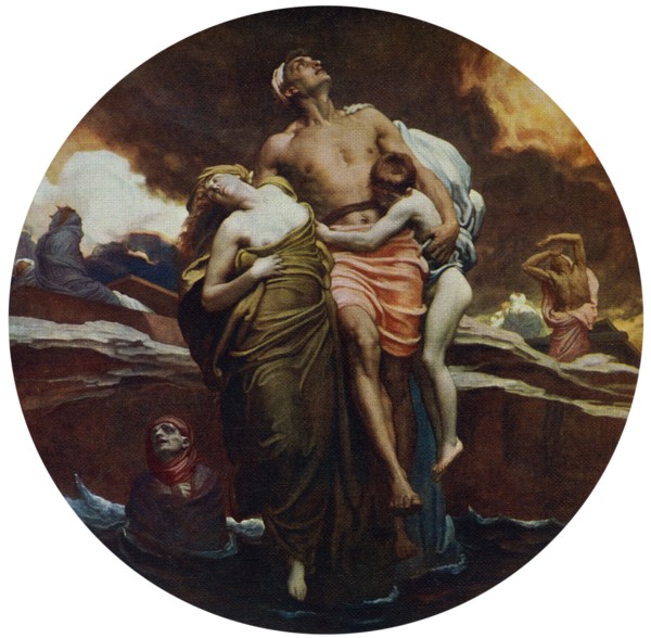 'And the Sea Gave Up the Dead Which Were in It', exhibited 1892, (1912).Artist: Frederic Leighton