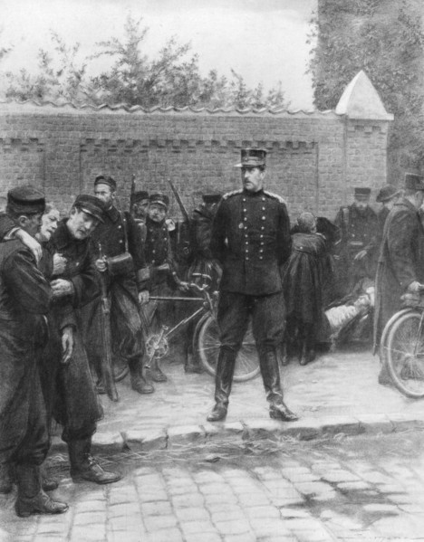 King Albert of the Belgians during the siege of Antwerp, Belgium, September-October 1914 (1926).Artist: J Simont