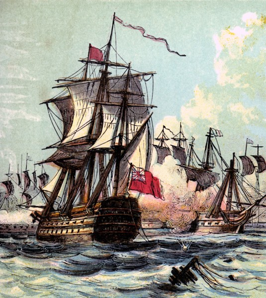 'Lord Howe's Victory', 1794 (c1850s). Artist: Unknown