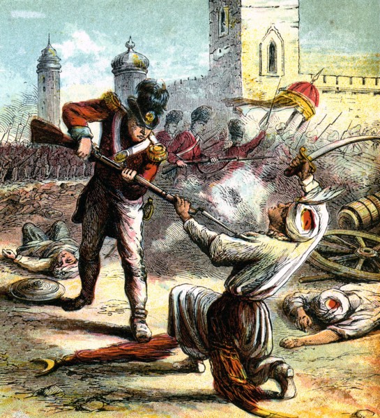 'Capture of Seringapatam', 1799 (c1850s). Artist: Unknown