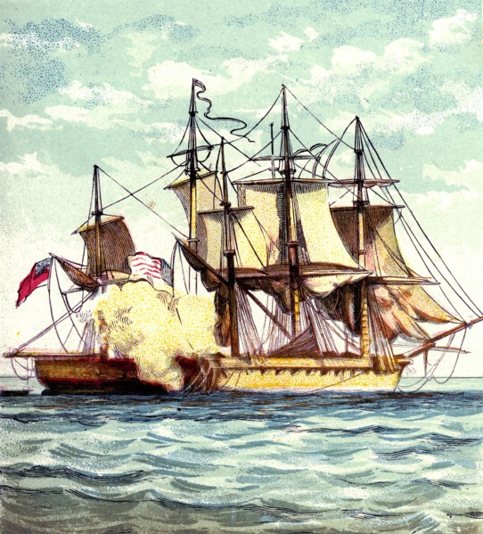 'Chesapeake and Shannon', 1812 (c1850s). Artist: Unknown