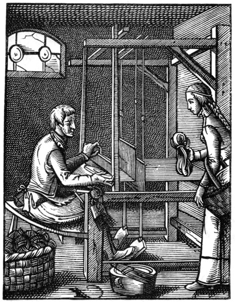 'The Weaver', 16th century, (1870).Artist: Jost Amman