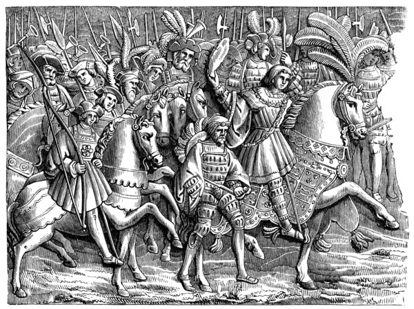 Henry VIII in the Field of the Cloth of Gold, 1520, (1870). Artist: Unknown