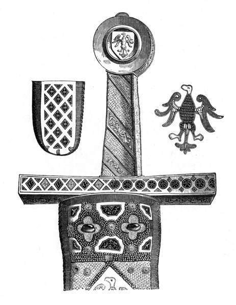 Sword of Charlemagne, c8th century, (1870). Artist: Unknown