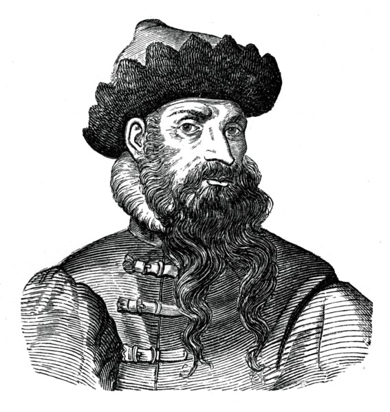 Johann Gutenberg, German metalworker and inventor, 16th century, (1870). Artist: Unknown