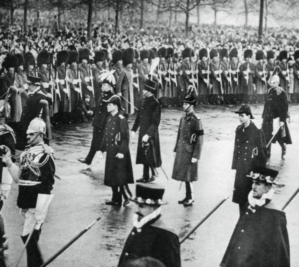 The Duke of York in King George V's funeral procession, 1936, (1937). Artist: Unknown