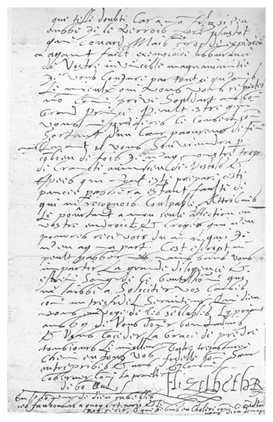 Letter written by Queen Elizabeth I, 16th century, (1896).Artist: Queen Elizabeth I