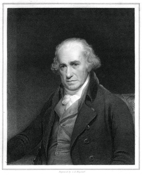 James Watt, Scottish engineer, (1833).Artist: CE Wagstaff