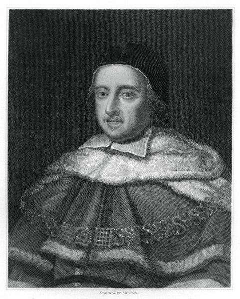 Sir Matthew Hale, Lord Chief Justice of England, (1834).Artist: J W Cook