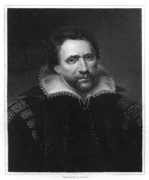 Benjamin Jonson, English Renaissance dramatist, poet and actor, (1834).Artist: E Scriven