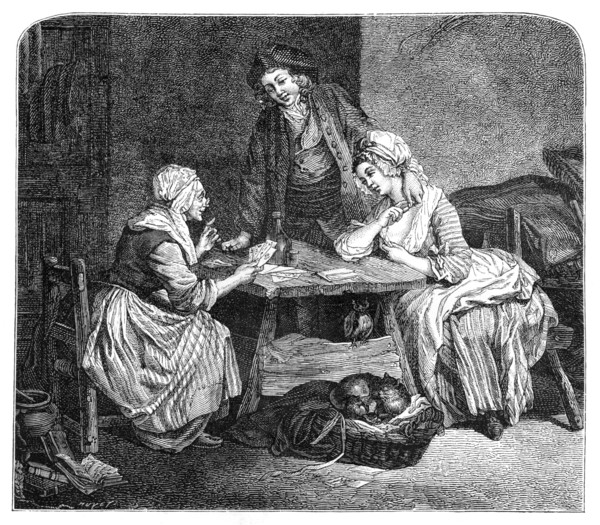 The Fortune Teller, (1885).Artist: Freudeberg