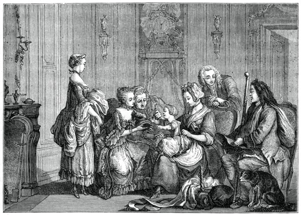 The Visit Of The Nurse, (1885).Artist: Eisen