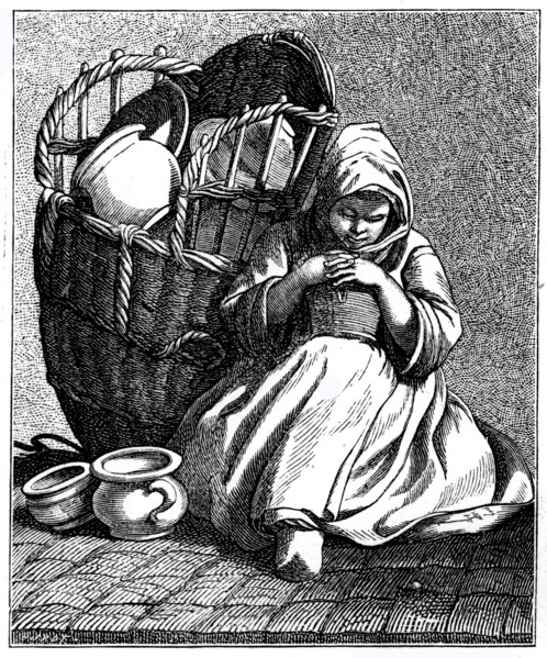 Stoneware for sale!, 1737-1742.Artist: Bouchardon