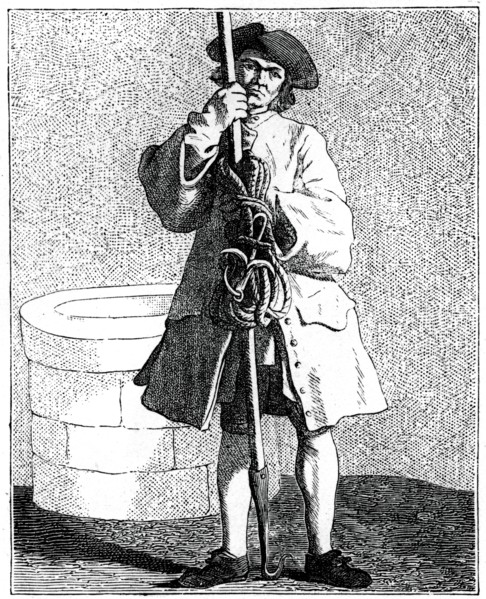 A Well Cleaner, 1737-1742.Artist: Bouchardon
