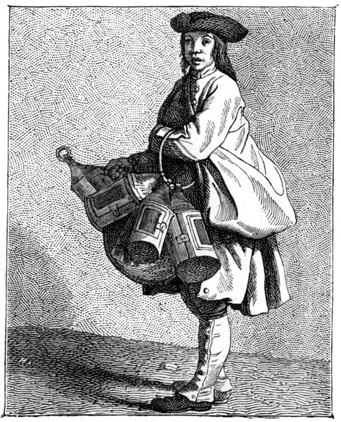 A Lantern Merchant, 1737-1742.Artist: Bouchardon