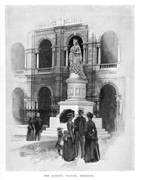The Queen's Statue, Brisbane, Australia, 1886. Artist: Unknown