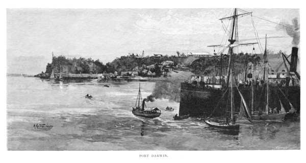 Port Darwin, 1886.Artist: Albert Henry Fullwood
