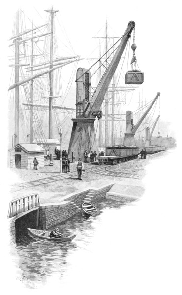 Loading coal at Newcastle, New South Wales, Australia, 1886.Artist: WC Fitler