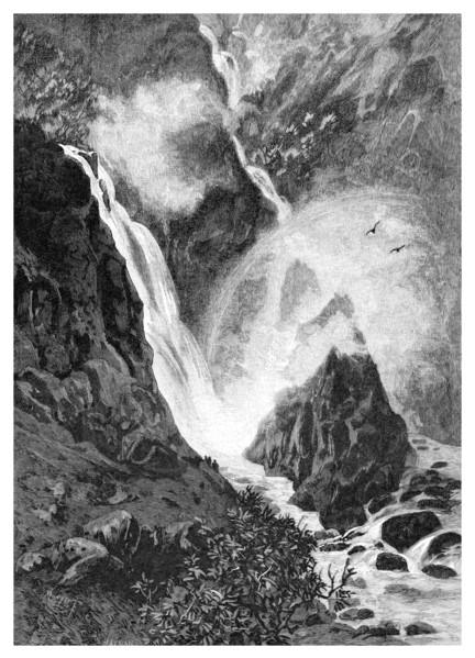 Wallamumbi Falls, New South Wales, Australia, 1886. Artist: Unknown
