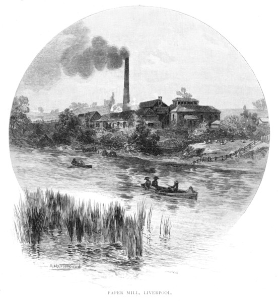 Paper Mill, Liverpool, New South Wales, Australia, 1886.Artist: Albert Henry Fullwood