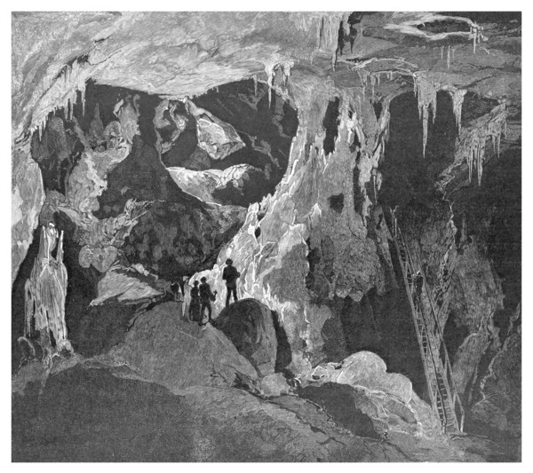 The Arch Cave looking north, Jenolan Caves, New South Wales, Australia, 1886. Artist: Unknown