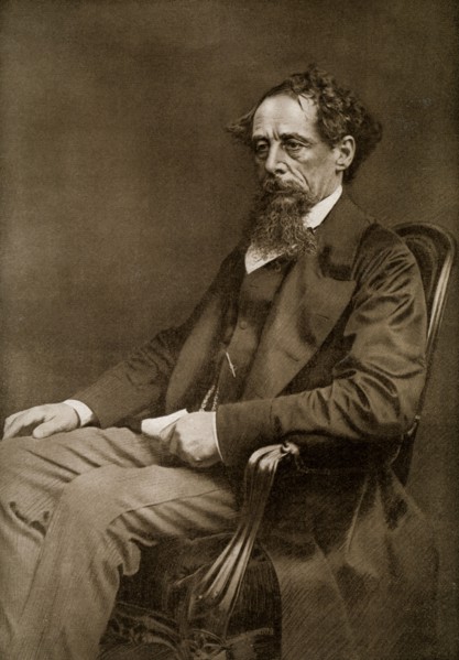 Charles Dickens, 19th century English author, (1910). Artist: Unknown