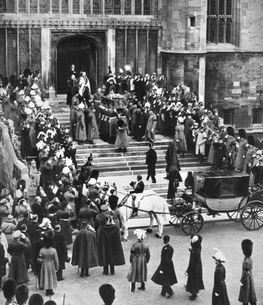 George V's resting place, St George's Chapel, Windsor Castle, 28 January 1936. Artist: Unknown