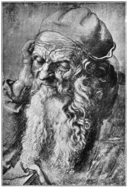 'Head of Old Man', late 15th-early 16th century, (1912).Artist: Albrecht Dürer
