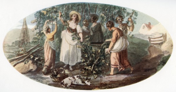 'Hop Picking', (1912).Artist: William Hamilton