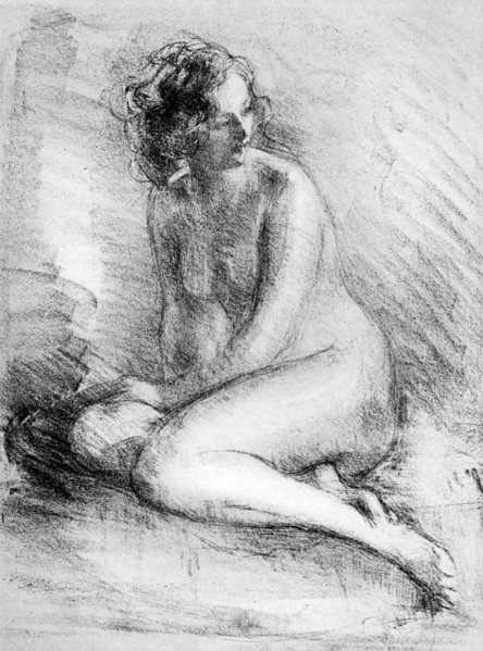 'Nude Study', 1913.Artist: Albert de Belleroche
