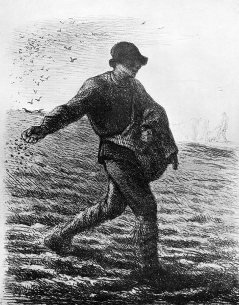 'Le Semeur', c1850, (1913).Artist: Jean Francois Millet