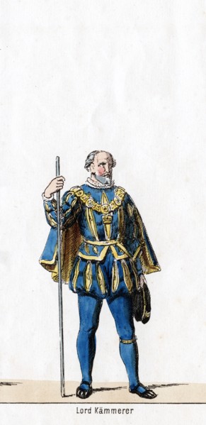 Lord treasurer, costume design for Shakespeare's play, Henry VIII, 19th century. Artist: Unknown