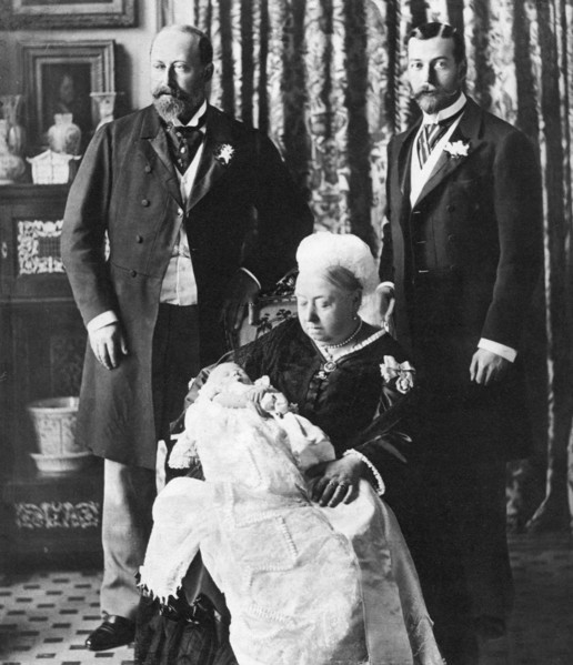 The future King Edward VIII's christening day, 16 July 1894. Artist: Unknown