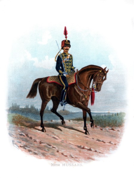 '20th Hussars', 1890.Artist: R Simkin