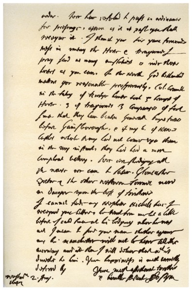 Letter from John Pym to Sir Thomas Barrington, 2nd August 1643.Artist: John Pym
