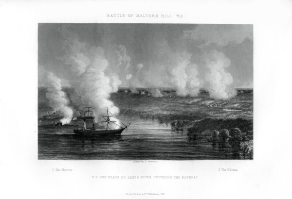 The Battle of Malvern Hill, Virginia, 1 July 1862 (1862-1867). Artist: Unknown