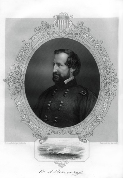 William Rosecrans, Union general during the American Civil War, 1862-1867. Artist: Unknown