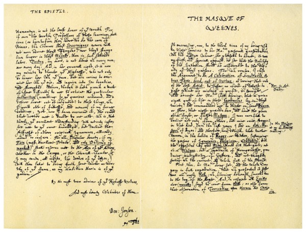 The Masque of Queens..., 2 February 1609.Artist: Ben Johnson