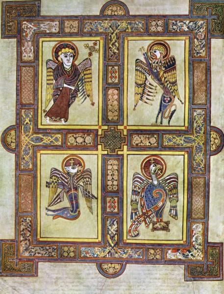 The Evangelical Symbols, 800 AD, (20th century). Artist: Unknown