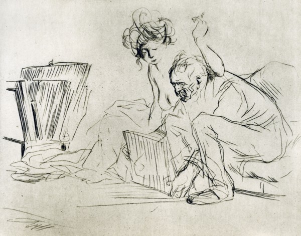 'The Model at Rest', 1925.Artist: Jean Louis Forain