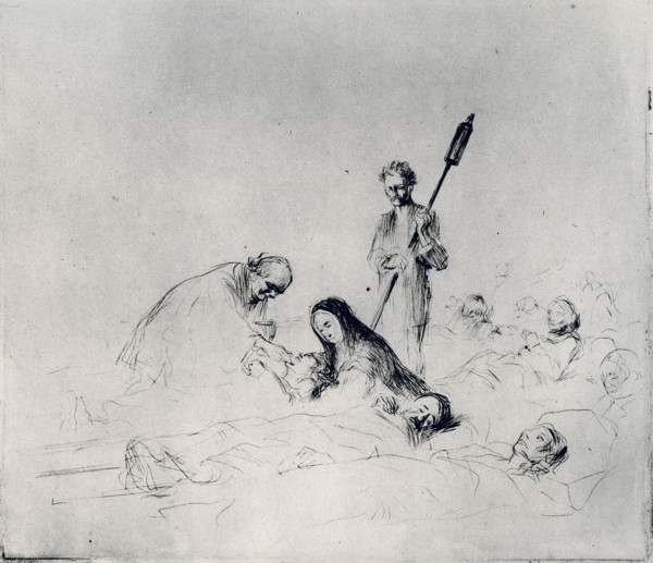 'The Communion of the Patients', 1925.Artist: Jean Louis Forain