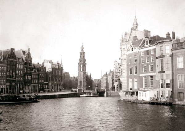 Canal, Amsterdam, 1898.Artist: James Batkin