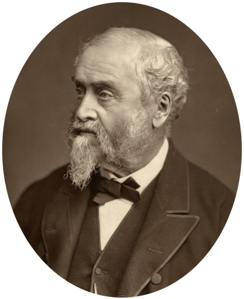 William Harrison Ainsworth, author, 1881 Artist: Unknown